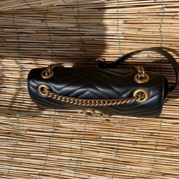 Gucci GG Marmont Black Shoulder Bag - Picture 5 of 8